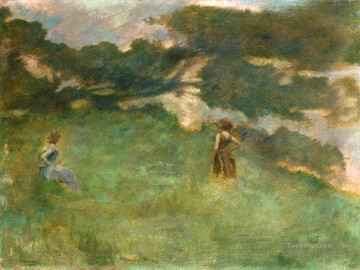 ハーミット・ツグミの調性主義者の美学 トーマス・デューイング Oil Paintings